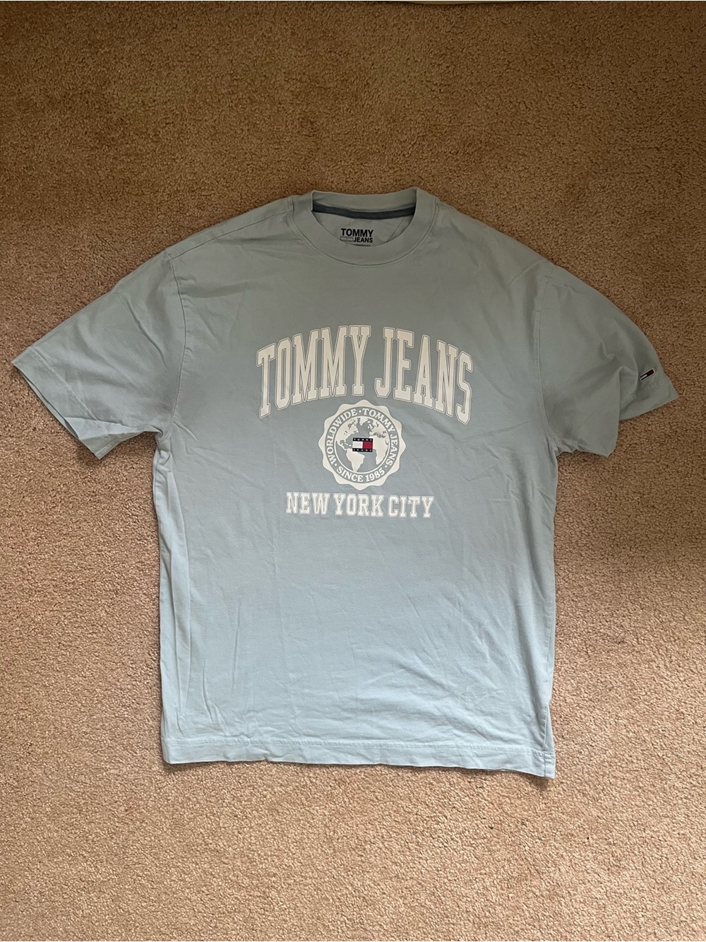 Tommy Jeans light blue t shirt relaxed fit
